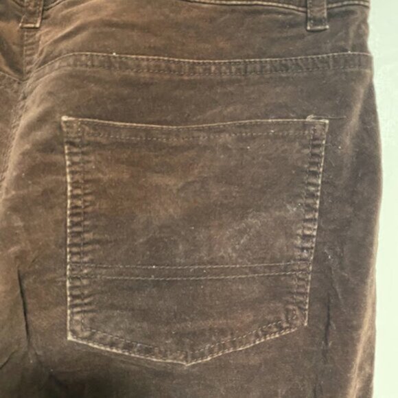 Lady Hathaway Dark Brown Corduroy Women's Trousers Pants Size 10 - Picture 13 of 16